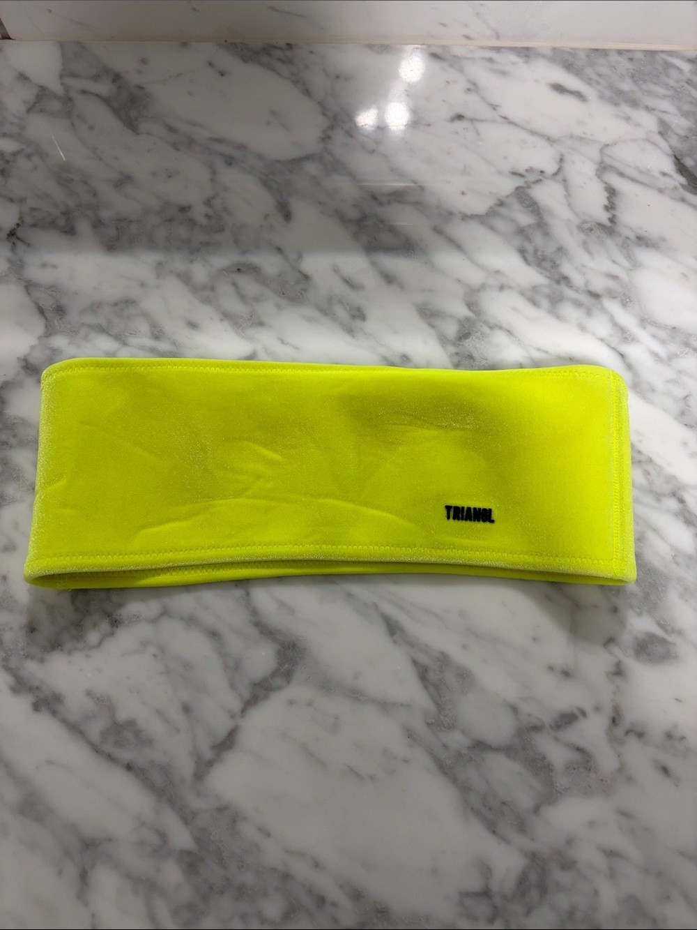 triangl swimwear Neon Yellow Bandeau Bikini Top